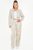 American Bazi High Waist Distressed Wide Leg Jeans - Trendsi