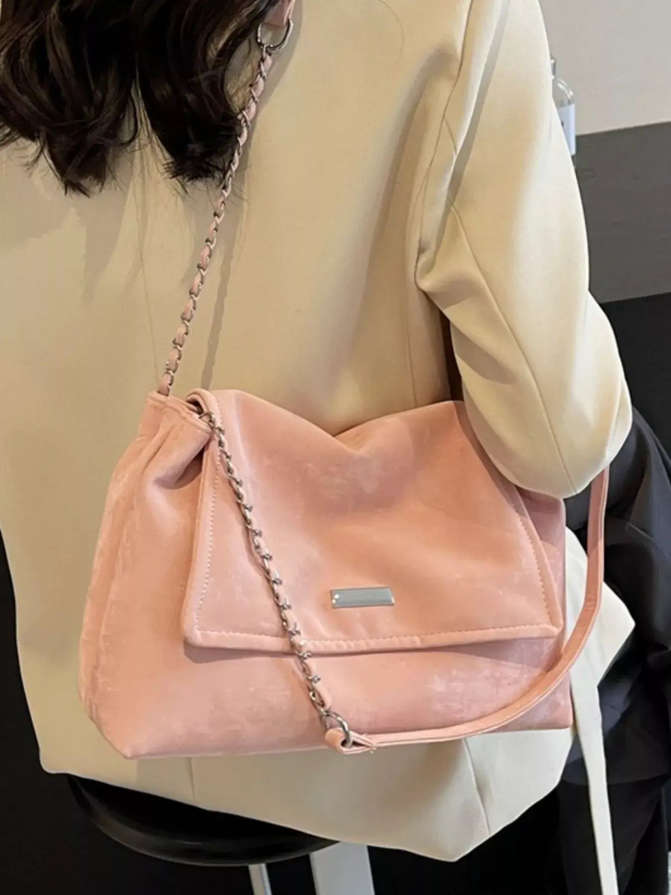 Chain Strap Shoulder Bag - Trendsi - Flyclothing LLC