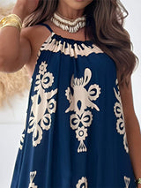 Printed Spaghetti Strap Sleeveless Maxi Dress - Trendsi - Flyclothing LLC