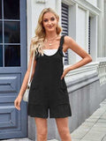 Lovelet Knotted Wide Strap Scoop Neck Overalls - Trendsi - Flyclothing LLC