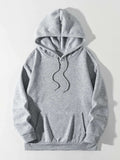 Drawstring Dropped Shoulder Hoodie - Trendsi - Flyclothing LLC