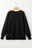 Round Neck Long Sleeve Sweatshirt - Trendsi - Flyclothing LLC
