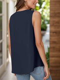 Full Size Ruched V-Neck Tank - Trendsi - Flyclothing LLC