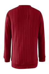 Full Size Textured Open Front Long Sleeve Cardigan - Trendsi - Flyclothing LLC
