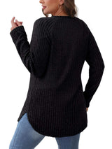 Round Neck Raglan Sleeve T-Shirt - Trendsi - Flyclothing LLC