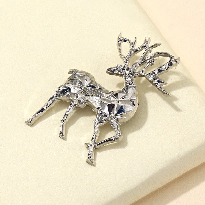Alloy Reindeer Brooch - Trendsi