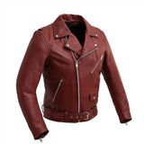 Fillmore Men's Motorcycle Leather Jacket - First Manufacturing Company - Flyclothing LLC