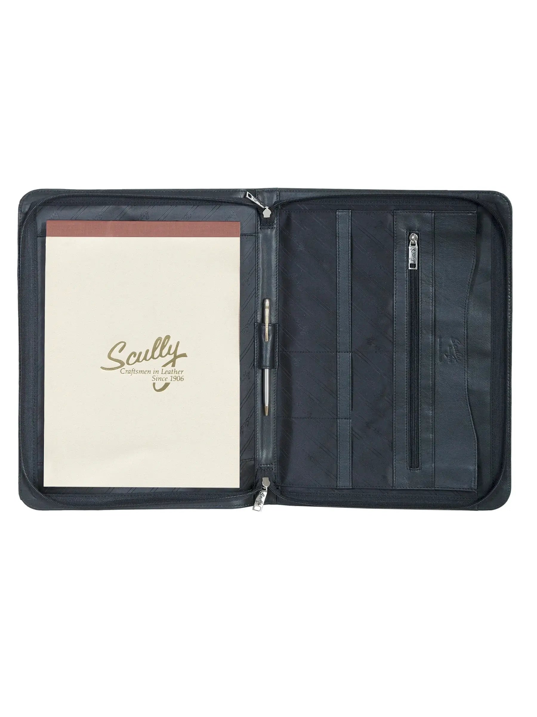 Scully BLACK 3 WAY ZIP DOCUMENT - Scully Leather - Flyclothing LLC