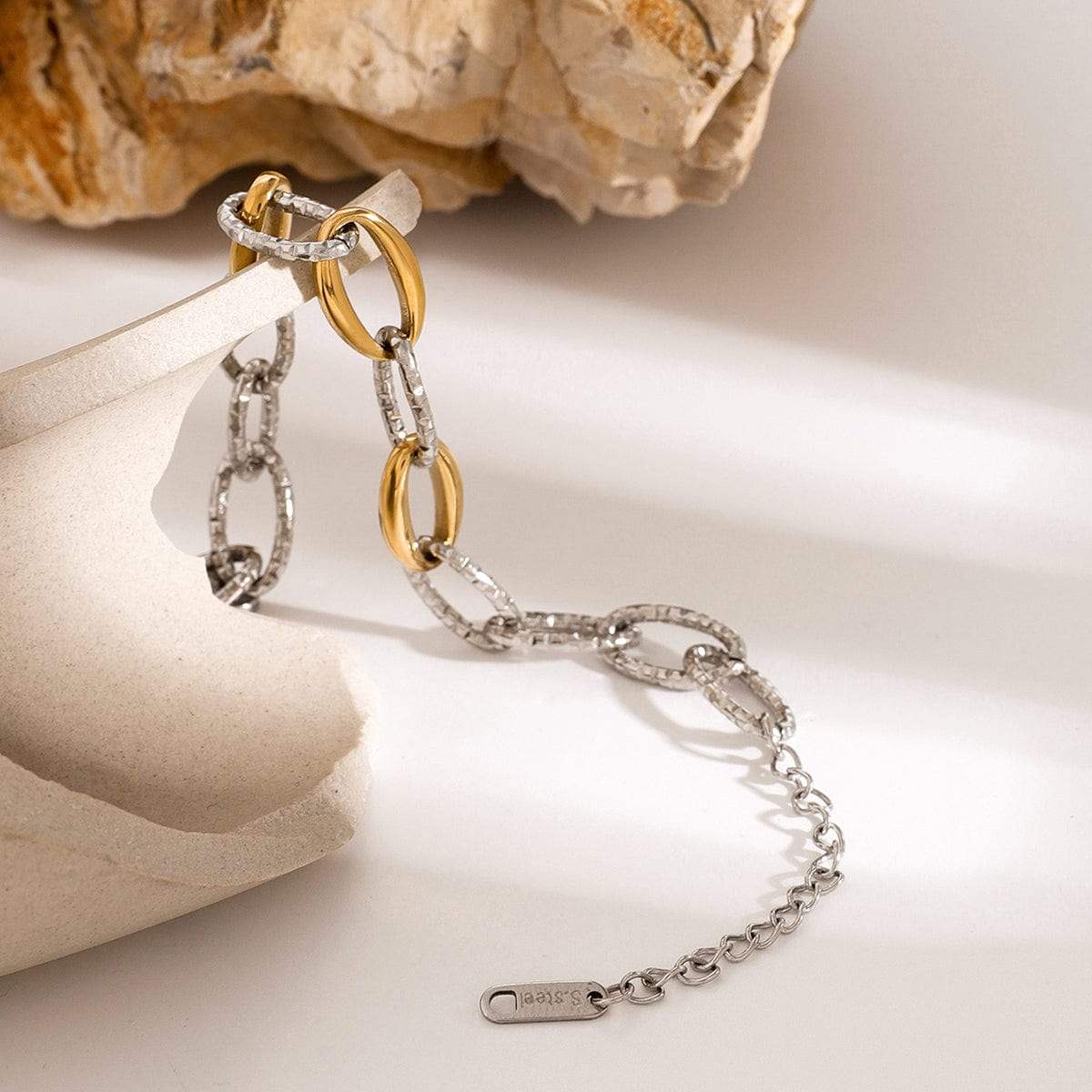 18K Gold-Plated Stainless Steel Bracelet - Trendsi - Flyclothing LLC