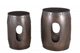 20" Copper Iron Round End Tables - Homeroots - Flyclothing LLC