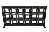 23" Black Iron Geometric Floor Tealight Candle Holder - Homeroots - Flyclothing LLC