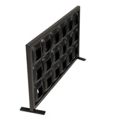 23" Black Iron Geometric Floor Tealight Candle Holder - Homeroots - Flyclothing LLC