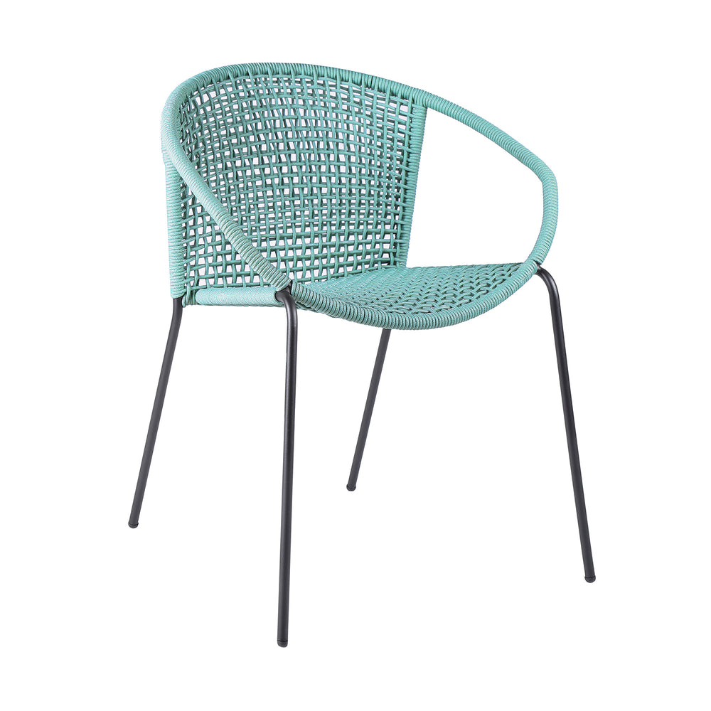 Set of Two 25" Green Metal Outdoor Dining Chair - Homeroots - Flyclothing LLC