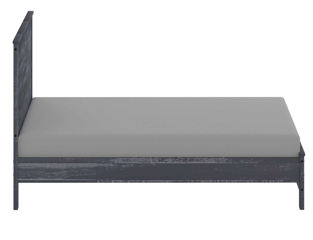 Gray Solid Wood Twin Bed Frame - Homeroots - Flyclothing LLC