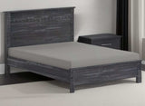 Gray Solid Wood Twin Bed Frame - Homeroots - Flyclothing LLC
