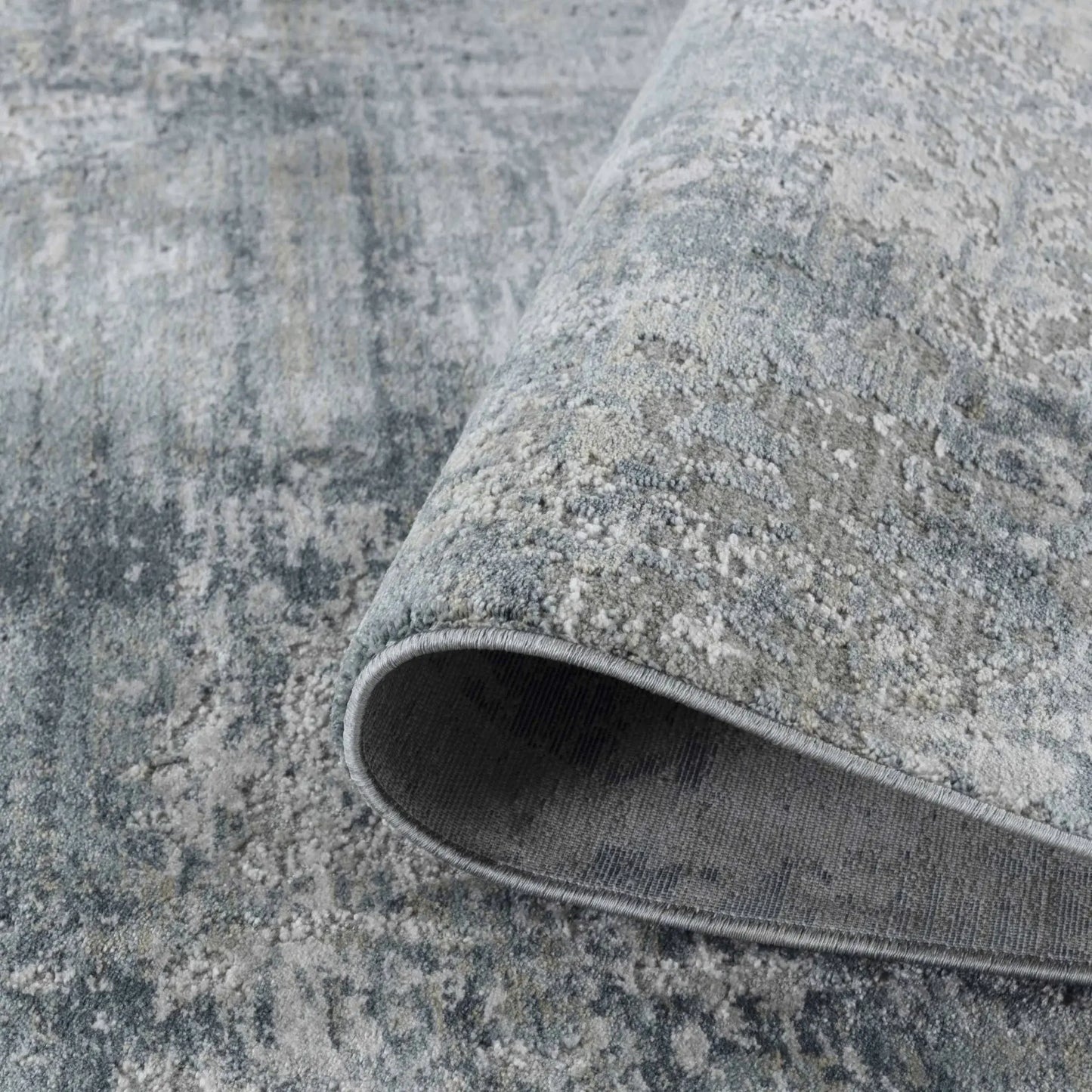 5' X 8' Blue Abstract Power Loom Area Rug - Homeroots - Flyclothing LLC
