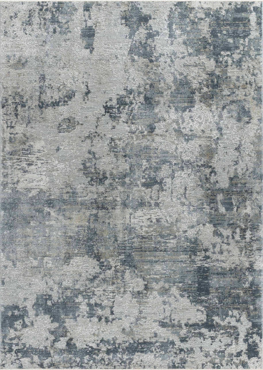 8' X 10' Blue Abstract Power Loom Area Rug - Homeroots - Flyclothing LLC