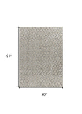 5' X 8' Beige Moroccan Stain Resistant Area Rug - Homeroots - Flyclothing LLC