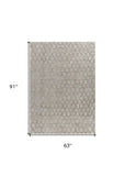 5' X 8' Beige Moroccan Stain Resistant Area Rug - Homeroots - Flyclothing LLC