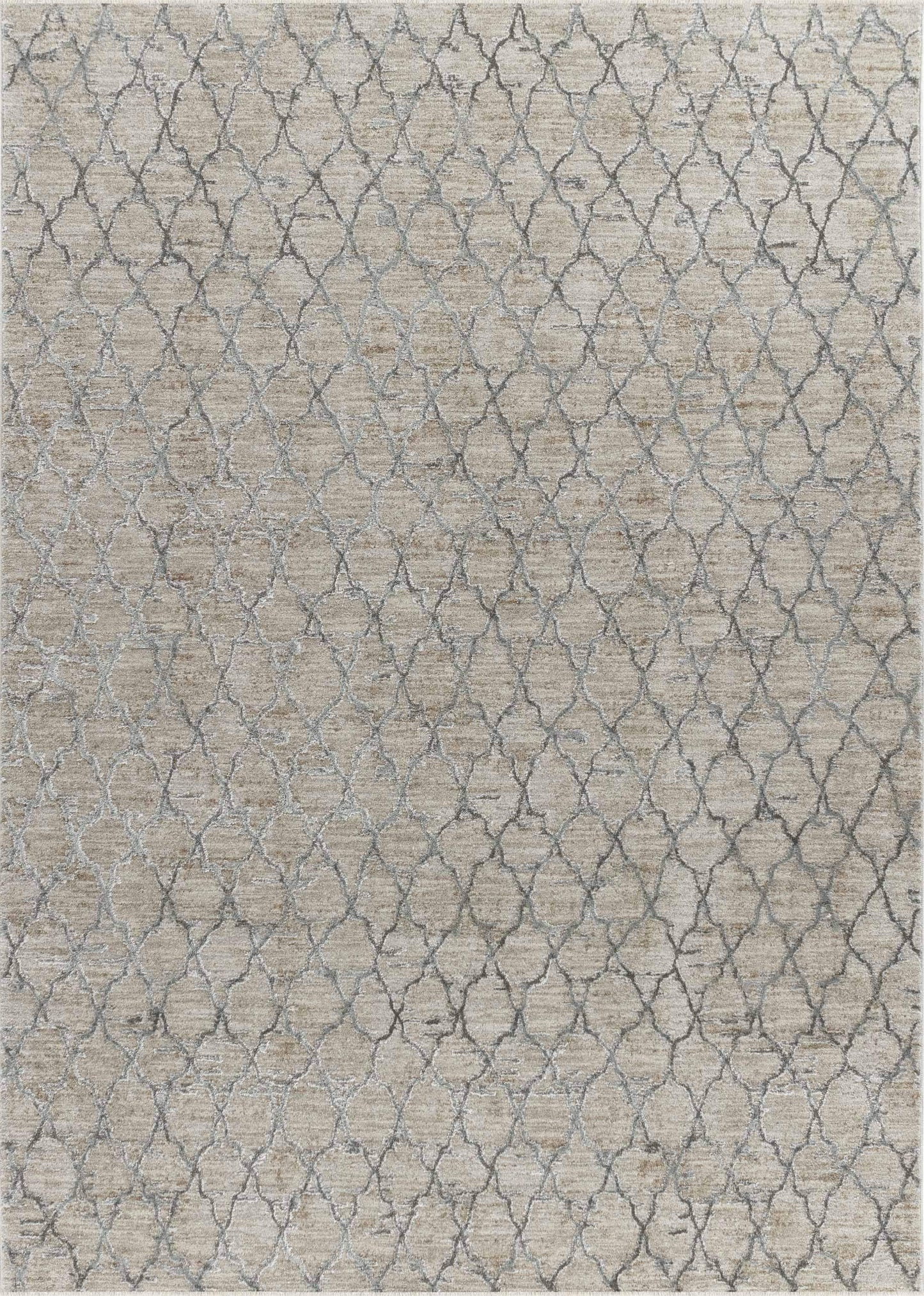 5' X 8' Beige Moroccan Stain Resistant Area Rug - Homeroots - Flyclothing LLC