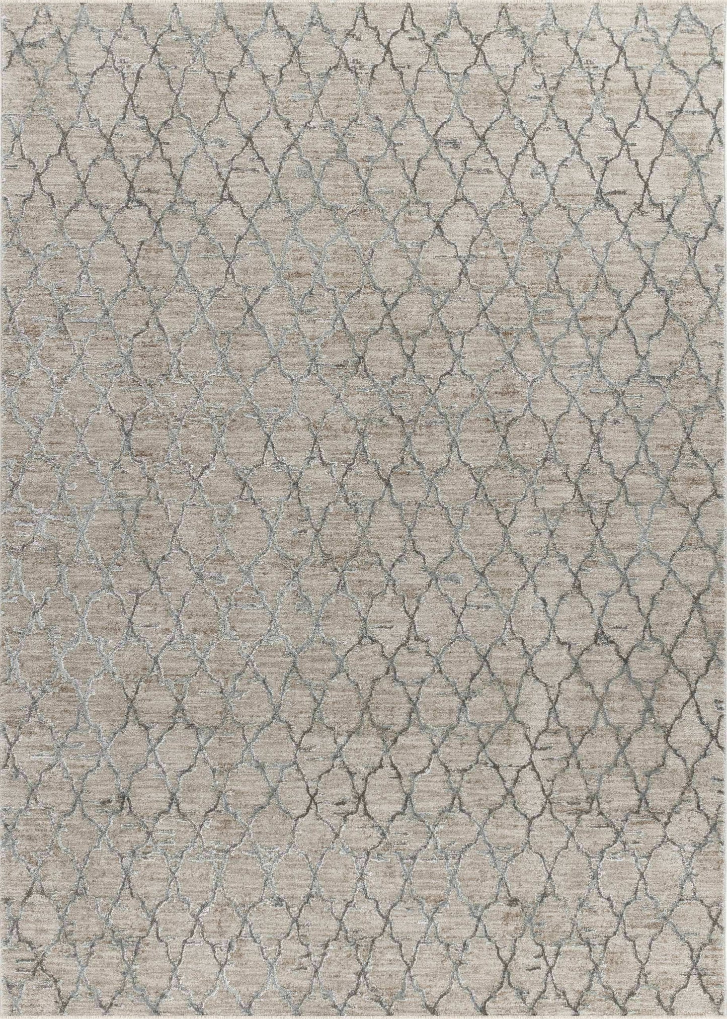 8' X 10' Beige Moroccan Stain Resistant Area Rug - Homeroots - Flyclothing LLC