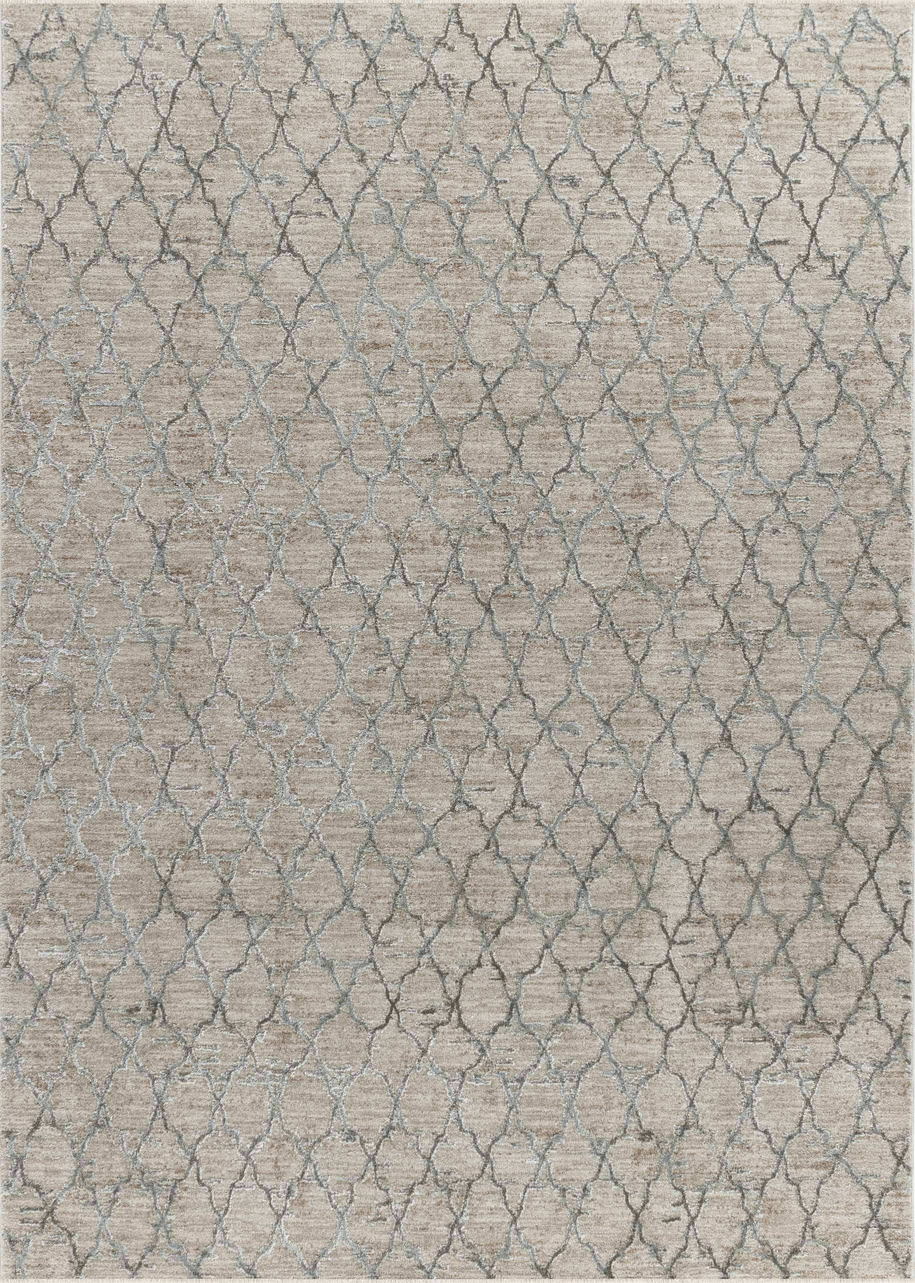 8' X 10' Beige Moroccan Stain Resistant Area Rug - Homeroots - Flyclothing LLC