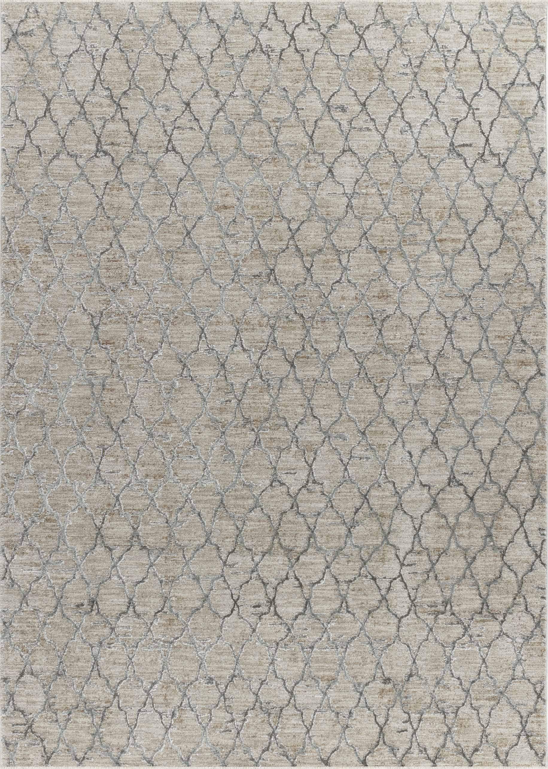 9' X 12' Beige Moroccan Stain Resistant Area Rug - Homeroots - Flyclothing LLC