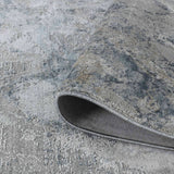 8' X 10' Blue Gray Abstract Power Loom Area Rug - Homeroots - Flyclothing LLC
