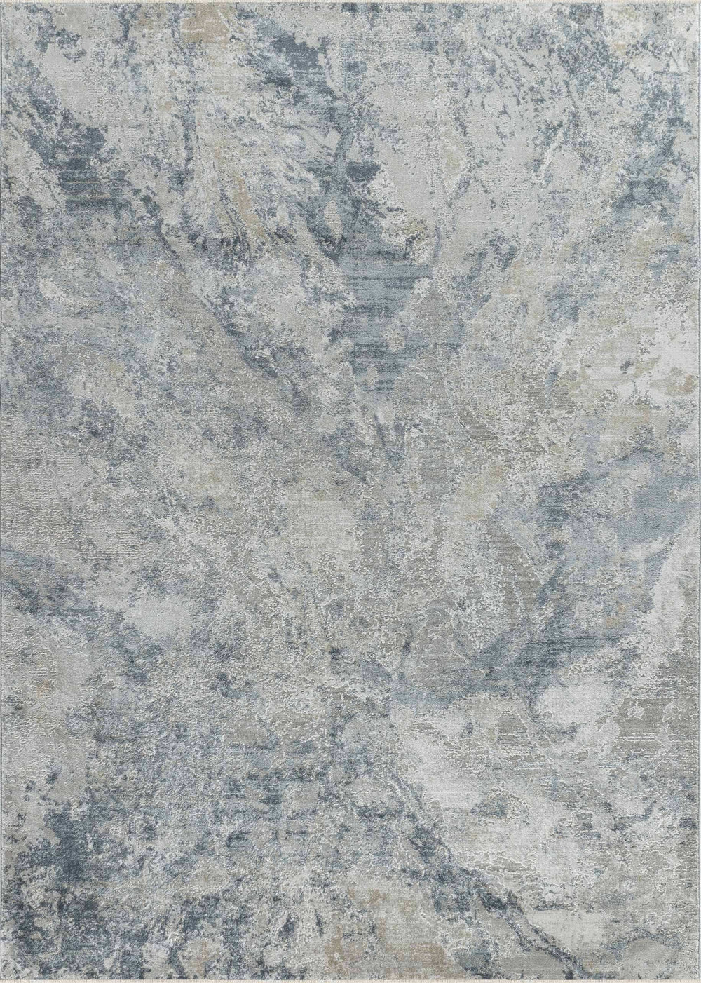 8' X 10' Blue Gray Abstract Power Loom Area Rug - Homeroots - Flyclothing LLC