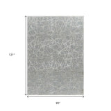 8' X 10' Turquoise Abstract Power Loom Stain Resistant Area Rug - Homeroots - Flyclothing LLC