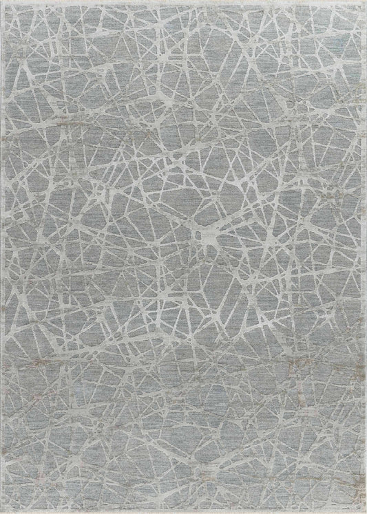 9' X 12' Turquoise Abstract Power Loom Stain Resistant Area Rug - Homeroots - Flyclothing LLC