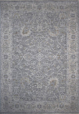 5' X 7' Blue Gray Southwestern Floral Area Rug - Homeroots - Flyclothing LLC