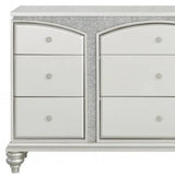 66" Platinum Manufactured Wood Nine Drawer Dresser - Homeroots - Flyclothing LLC