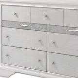 63" White Manufactured Wood Nine Drawer Triple Dresser - Homeroots - Flyclothing LLC