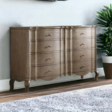 64" Taupe Solid and Manufactured Wood Eight Drawer Double Dresser - Homeroots - Flyclothing LLC