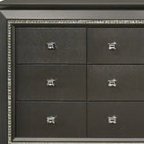 66" Gray Solid and Manufactured Wood Nine Drawer Triple Dresser - Homeroots - Flyclothing LLC