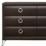 63" Merlot Solid and Manufactured Wood Six Drawer Double Dresser - Homeroots - Flyclothing LLC
