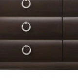 63" Merlot Solid and Manufactured Wood Six Drawer Double Dresser - Homeroots - Flyclothing LLC