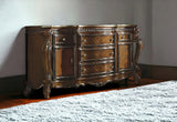 69" Brown Solid and Manufactured Wood Five Drawer Triple Dresser - Homeroots - Flyclothing LLC