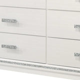 63" White Solid and Manufactured Wood Six Drawer Double Dresser - Homeroots - Flyclothing LLC