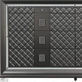 65" Gray Solid and Manufactured Wood Eight Drawer Double Dresser - Homeroots - Flyclothing LLC