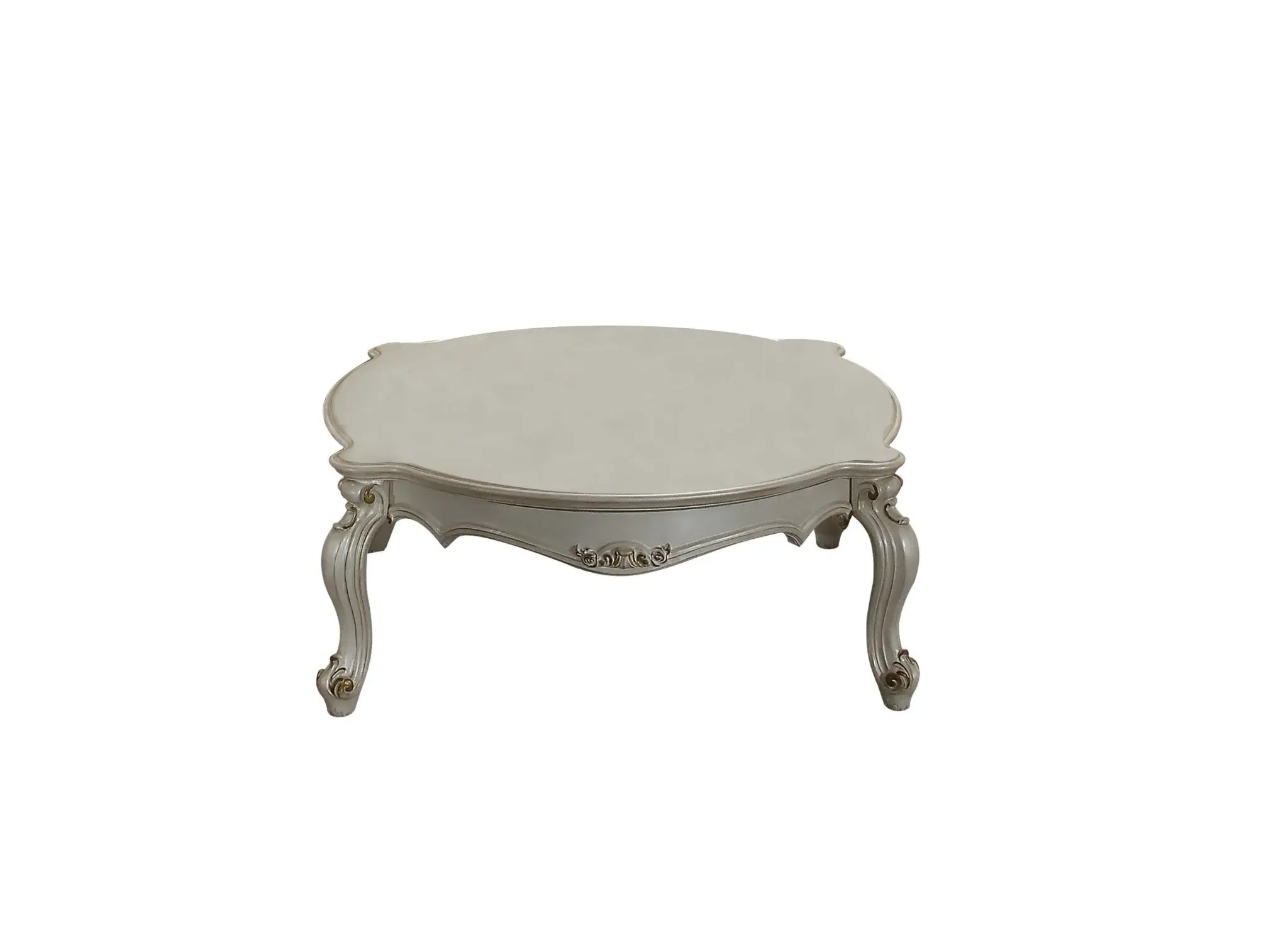 54" Pearl Solid And Manufactured Wood And Polyresin Coffee Table - Homeroots - Flyclothing LLC