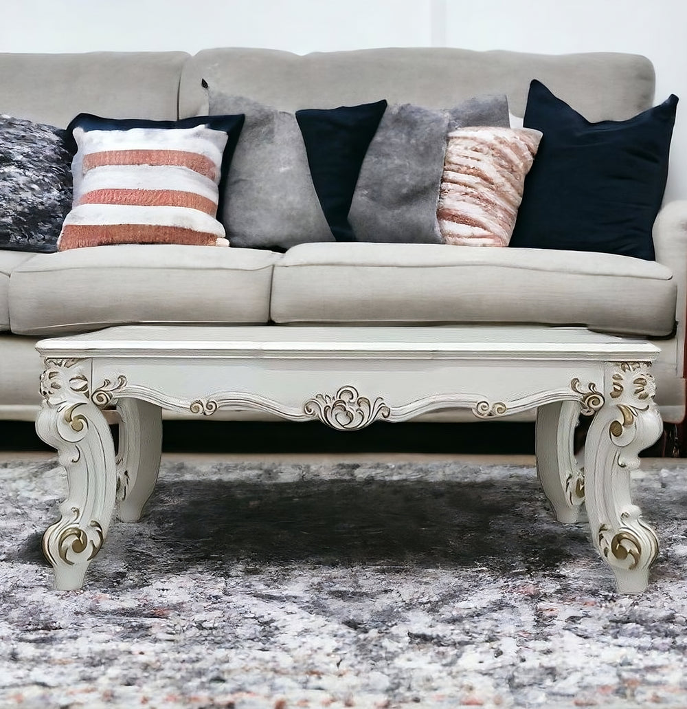 53" Pearl Wood Coffee Table