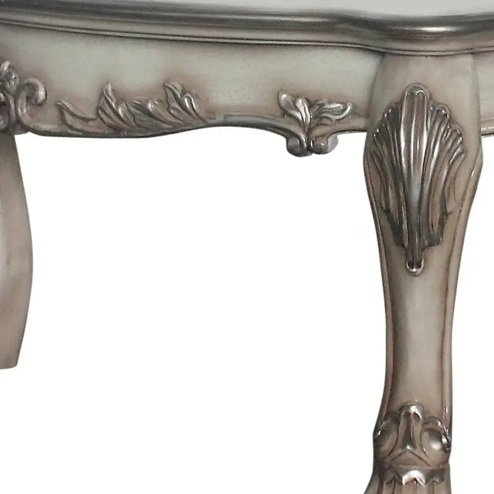 54" Bone Solid And Manufactured Wood Coffee Table - Homeroots - Flyclothing LLC