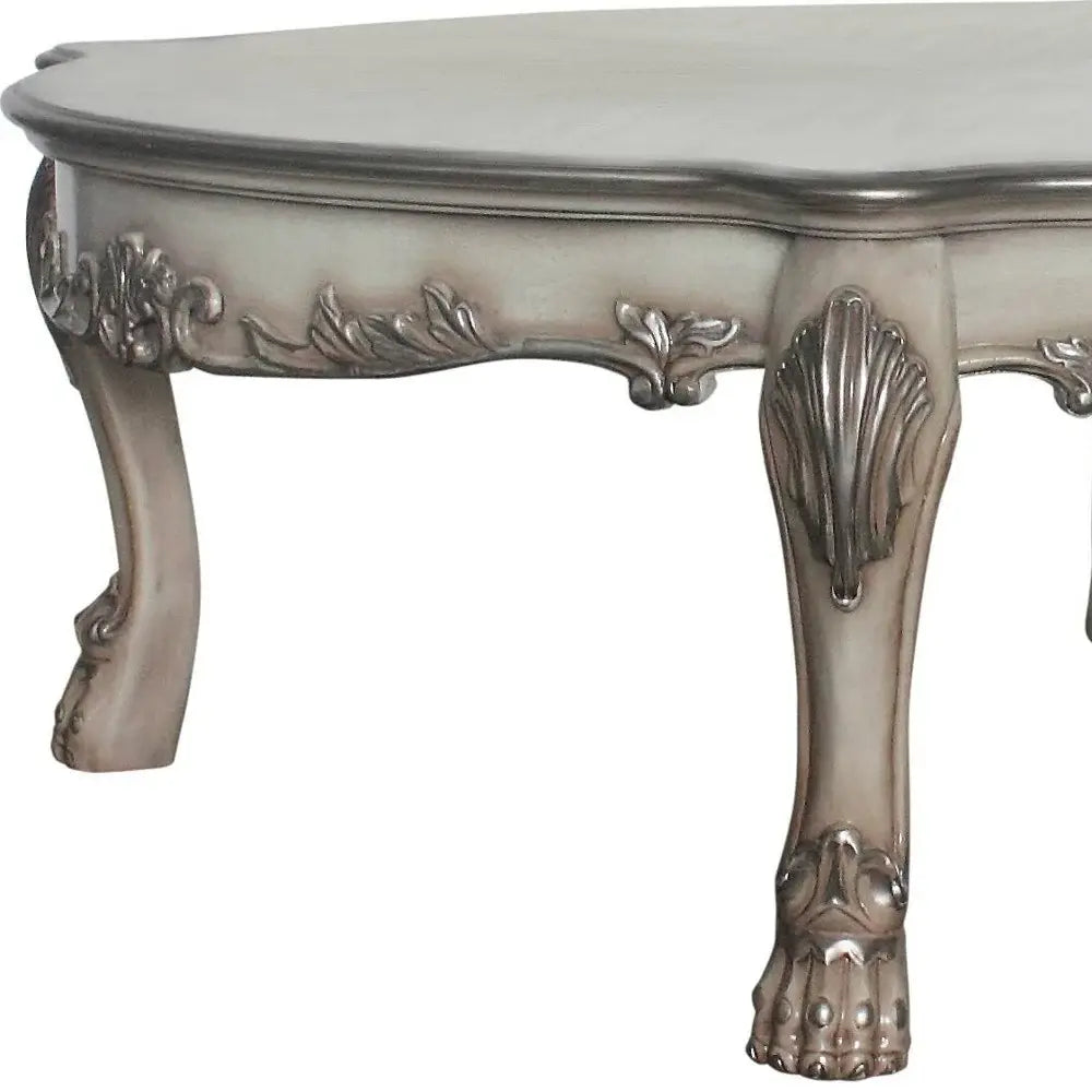 54" Bone Solid And Manufactured Wood Coffee Table - Homeroots - Flyclothing LLC