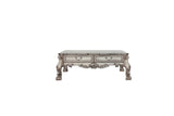 57" Bone Solid And Manufactured Wood Coffee Table With Two Drawers - Homeroots - Flyclothing LLC
