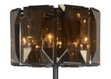 68" Dark Bronze Floor Lamp With Amber Solid Color Beveled Glass Drum Shade - Homeroots - Flyclothing LLC