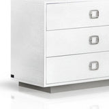63" White Solid And Manufactured Wood Six Drawer Dresser - Homeroots - Flyclothing LLC