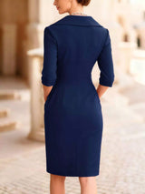 Surplice Long Sleeve Dress - Trendsi - Flyclothing LLC