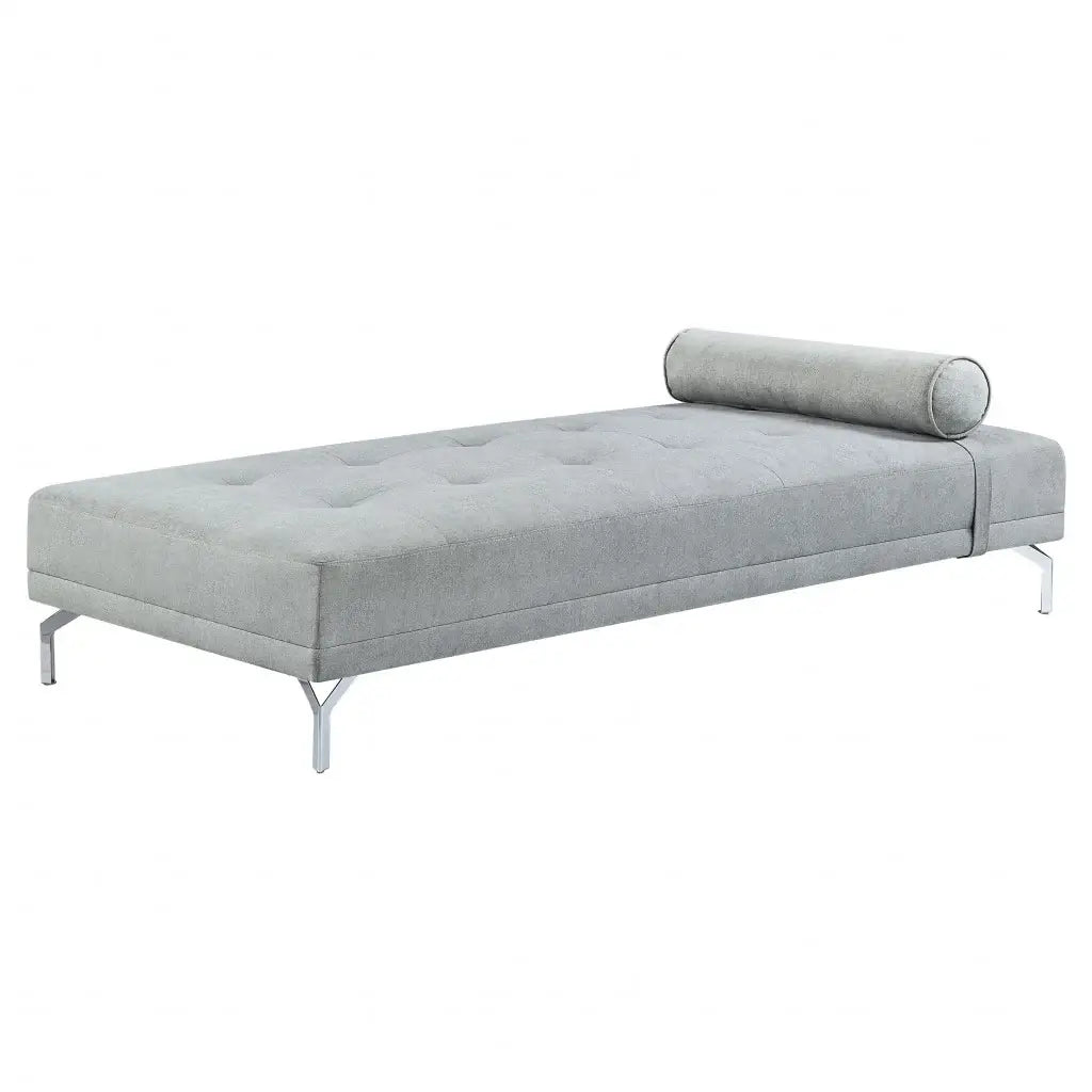 74" Gray Velvet Sofa And Toss Pillow With Black Legs - Homeroots - Flyclothing LLC